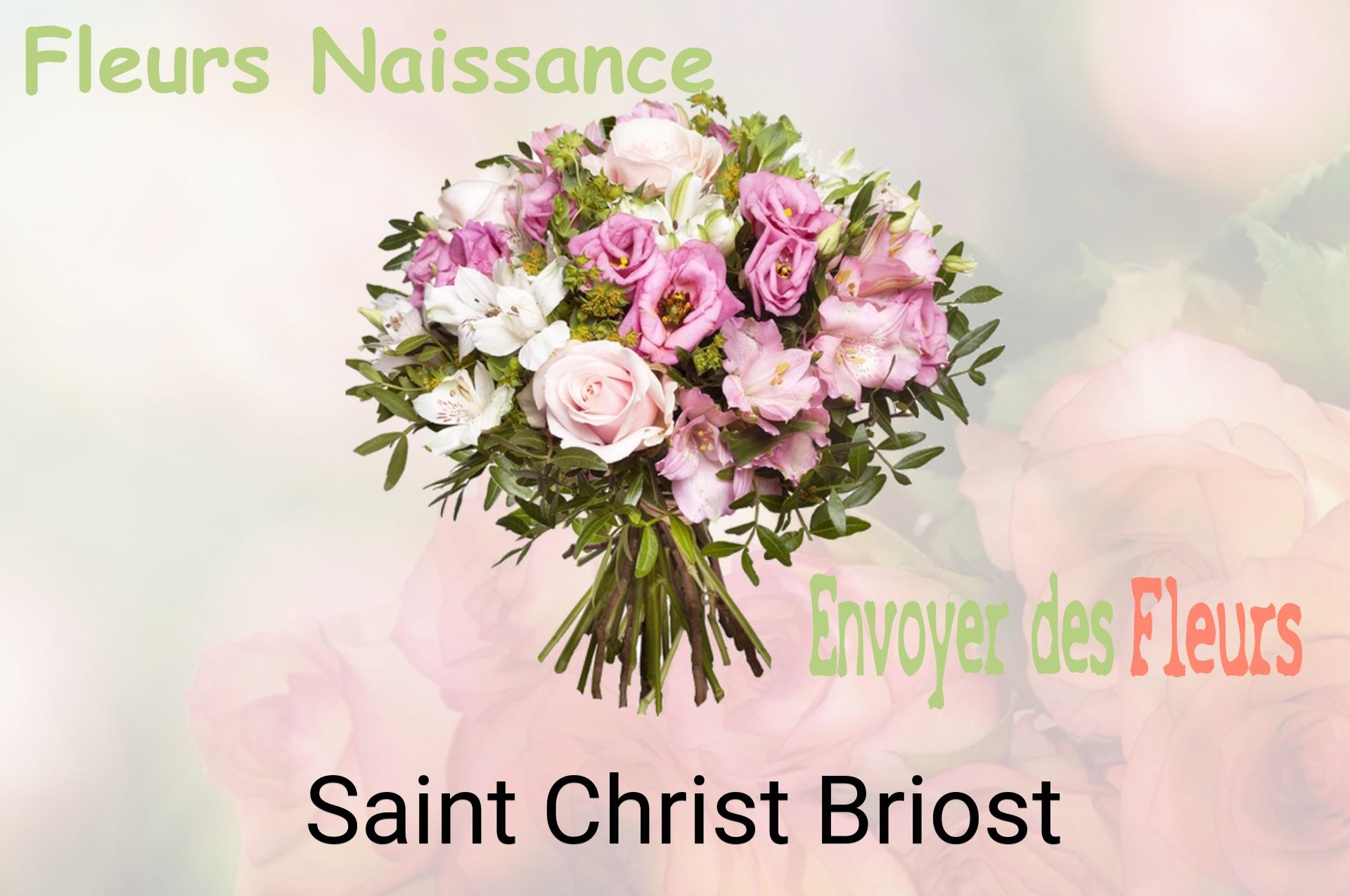 Bouquet de fleurs de naissance livré à Saint-Christ-Briost